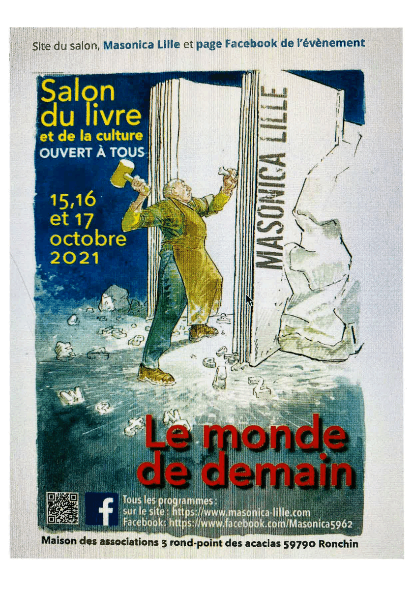 cabinetpierrat's tweet photo. @EmmanuelPierrat sera présent ce samedi 16 octobre, à 14h00, au Salon du Livre @MasonicaBXL.
Il donnera une conférence présentée par Patrick Weslinck et en lien avec son livre « Ce que la République doit aux francs-maçons » (@editionsfirst).
#FrancMaçon #Detrad https://t.co/CVW6PaWOrx