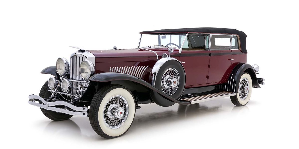 HymanLtd's tweet photo. 1930 Duesenberg Model J Murphy Berline

It’s a doozy!

Offered here is chassis number 2307, aka ‘J-288,’ a marvelous example of Duesenberg’s grace and elegance.

Learn more https://t.co/dQClq8qiqh

#duesenberg #duesenbergmodelj #modelj #itsadoozy #murphy https://t.co/nVGVXrozaI