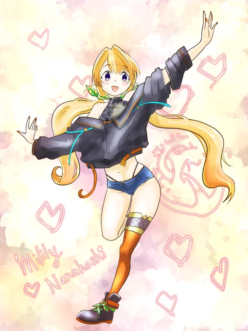 液タブ練習のためにみりりさんを描き描きしました
#七星みりり
#ななみりうむ 