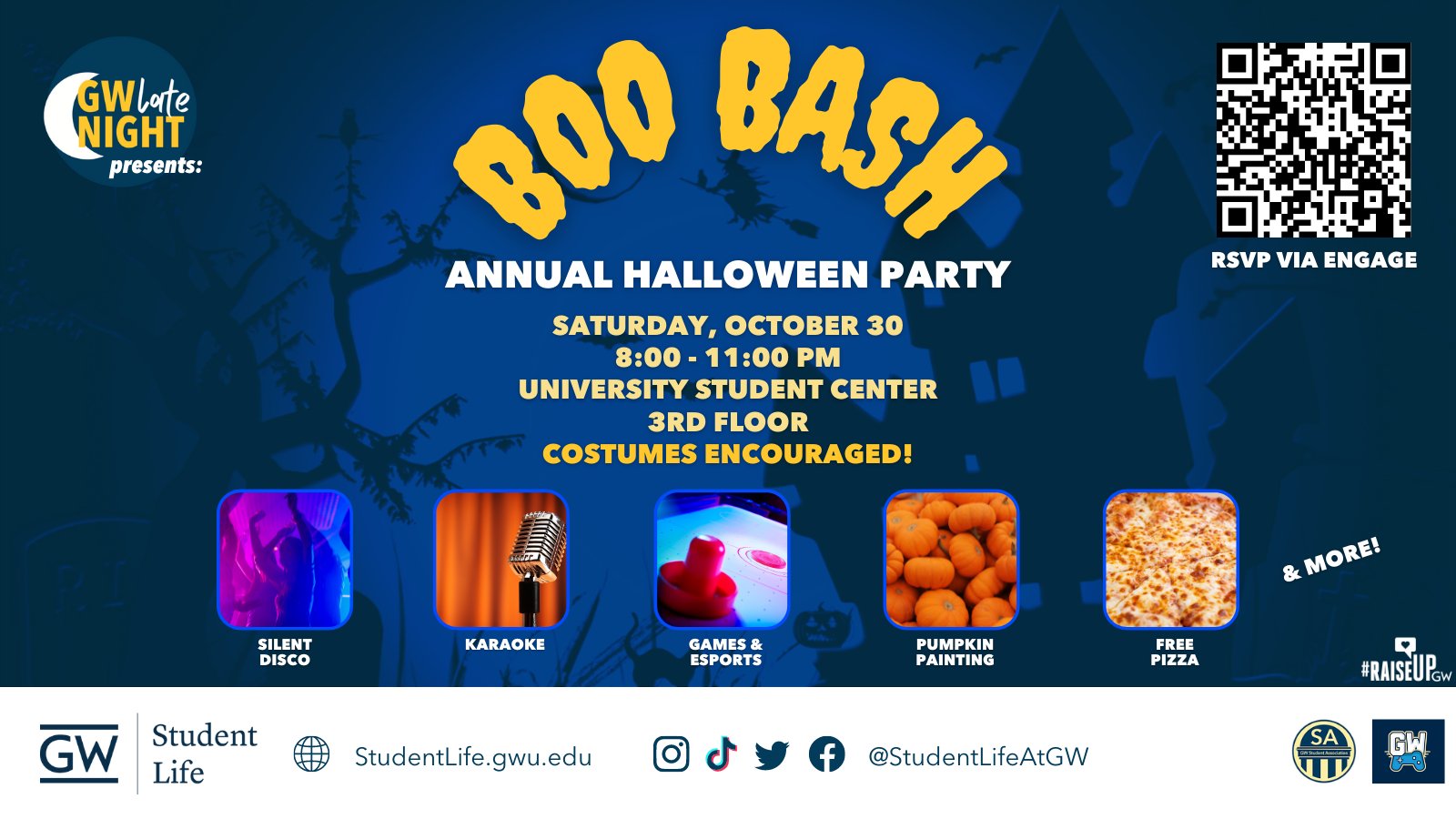 Gw Engineering Gw Late Night Is Back With Boo Bash Gw S Annual Halloween Party Sponsored By The Division For Student Affairs Students Must Register Via Engage To Attend T Co Kwp6nswuk5 T Co Yvzti98nqm