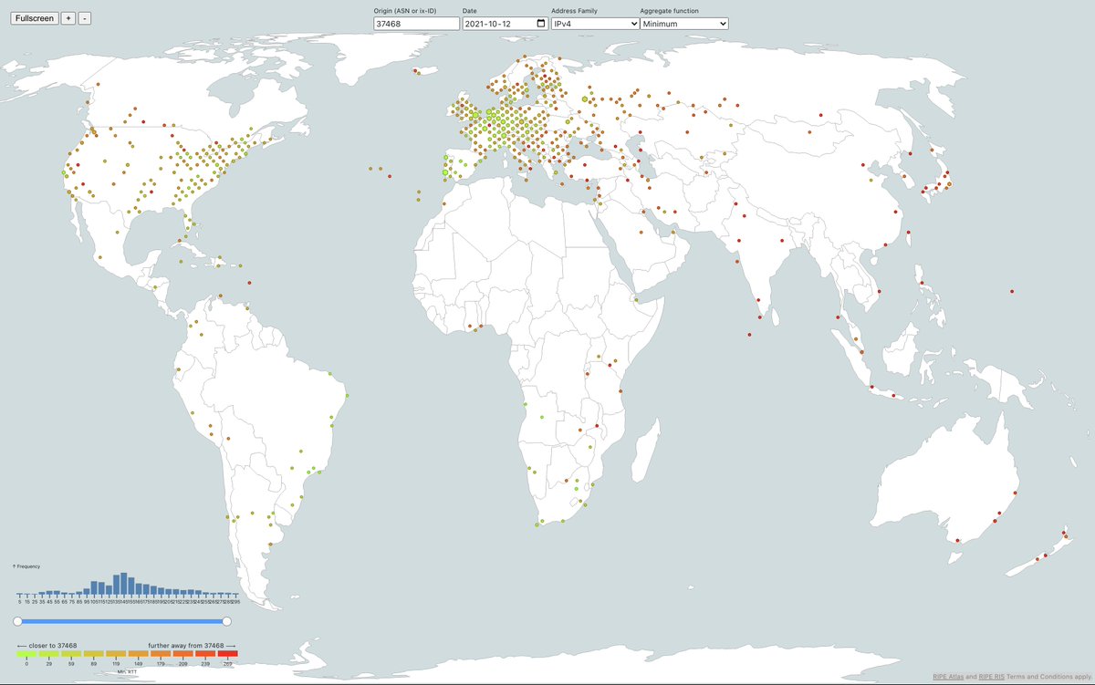 I've been working with <a href="/aguformoso/">Agustín Formoso</a> on network latency maps, based on #RIPEAtlas . Here's what we've been up to: labs.ripe.net/author/emileab… on <a href="/ripelabs/">RIPE Labs</a> .

Exploring prototyping on <a href="/observablehq/">Observable</a> . good stuff :)