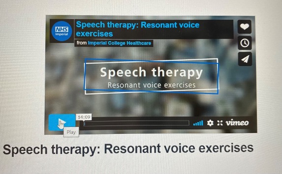 Imperial People ๐ (@imperialpeople) on Twitter photo The Voice service, like many outpatient services, has suffered due to the pandemic. We have been trialling innovative virtual treatment groups and therapy videos to help us get through our waiting lists. So far, so good! #AHPsDay #slt2b <a href="/mmcoffeystamp/">Dr Margaret Coffey</a> <a href="/RCSLT/">RCSLT ๐</a> The Voice service, like many outpatient services, has suffered due to the pandemic. We have been trialling innovative virtual treatment groups and therapy videos to help us get through our waiting lists. So far, so good! #AHPsDay #slt2b <a href="/mmcoffeystamp/">Dr Margaret Coffey</a> <a href="/RCSLT/">RCSLT ๐</a>