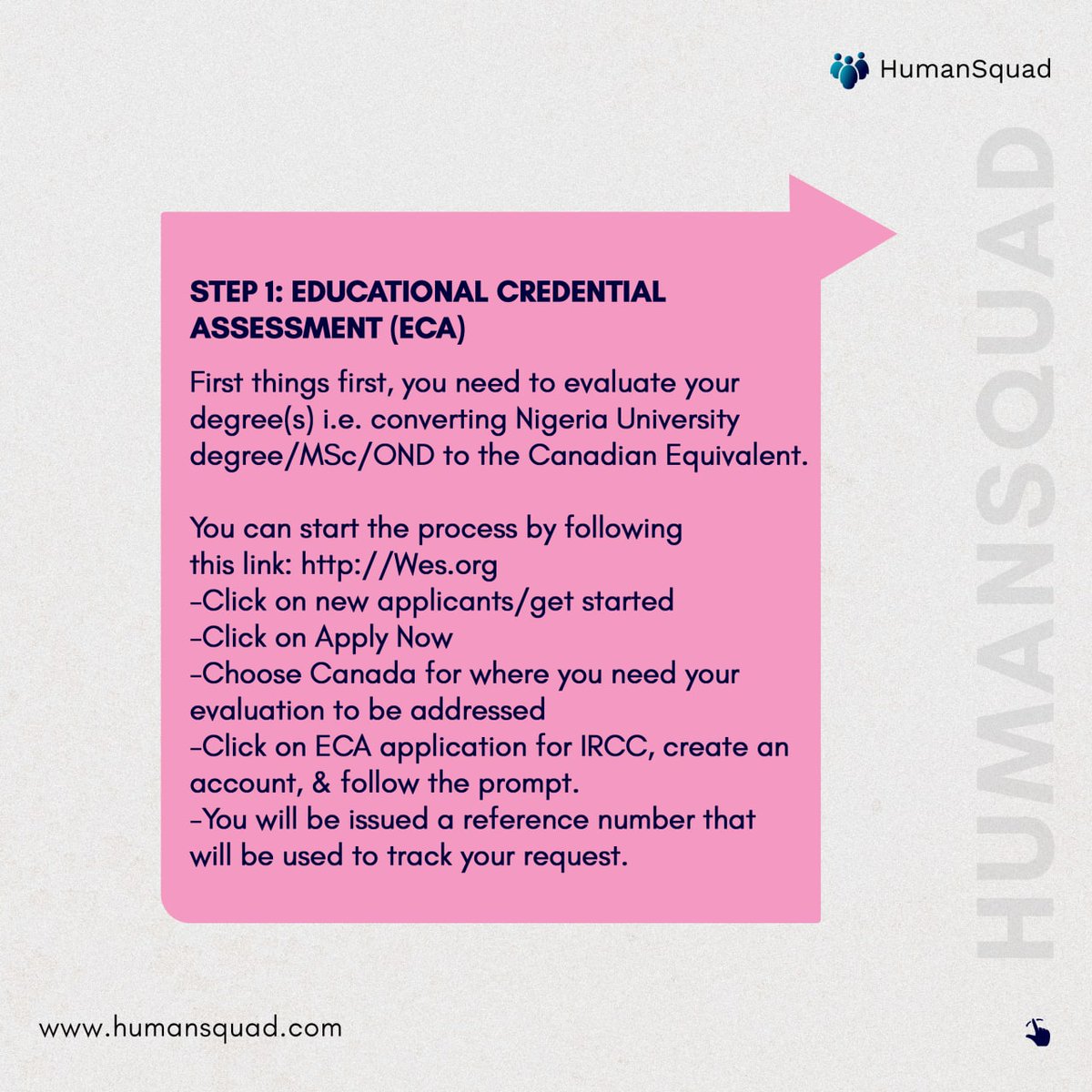 HumanSquadCA's tweet photo. Here is a step-by-step guide on how to get into the express entry pool (Federal Skilled Worker).

P.S: The more you wait, the more points you lose if you are going the express entry pathway. 

#HumanSquad #expressentry2021 #FSW #canadianimmigration https://t.co/OxfB2E4in9