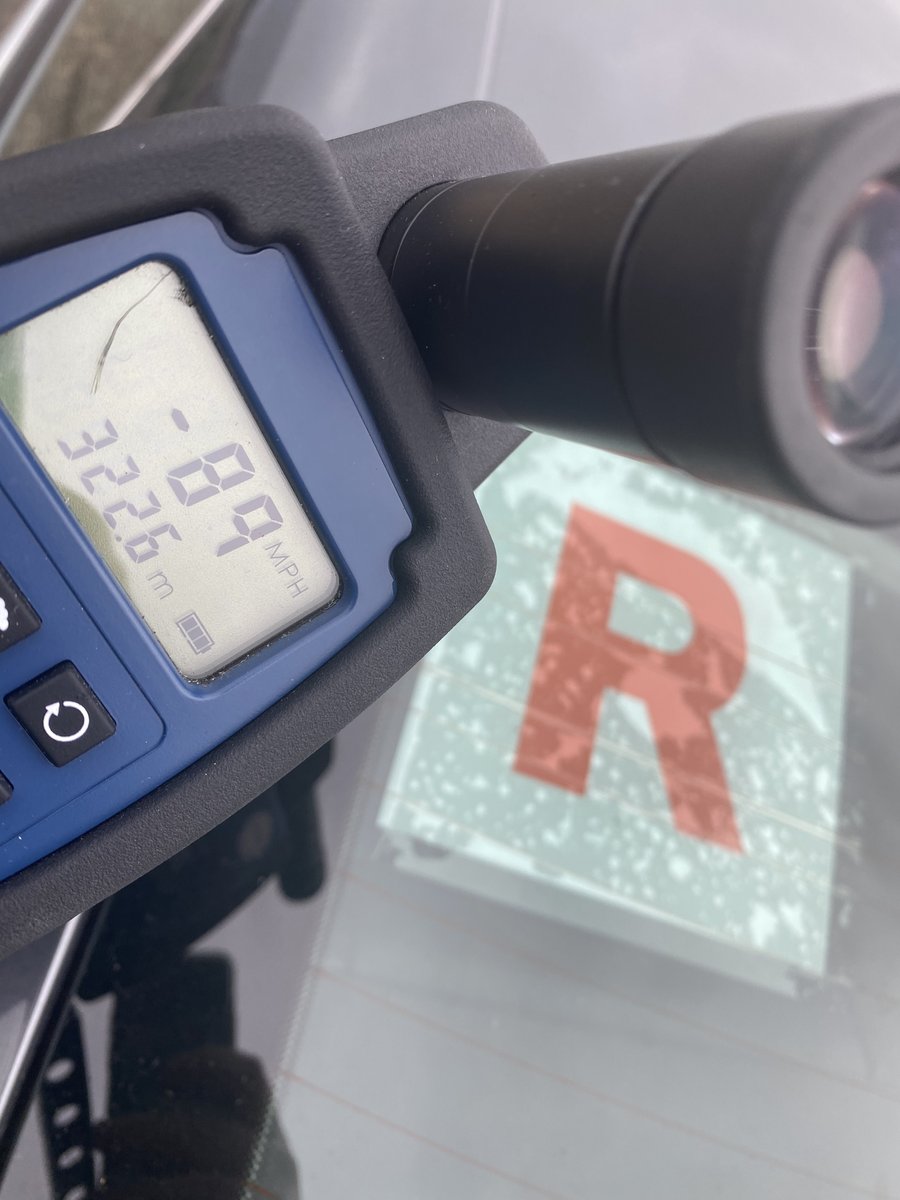 89mph as a Restricted Driver is obviously excessive….. only holding his Driving Licence since June, this driver will have to explain his actions to a judge after being stopped by Steeple RPU officers today. Please slow down! #keepingpeoplesafe
