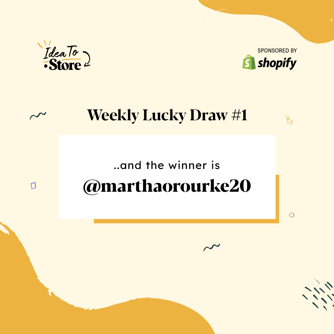 getdotstore's tweet photo. We are thrilled to announce the winner of Weekly Lucky Draw # 1 Congratulations Martha on
winning $1000! Here’s wishing you great success on your #IdeaToStore journey
.
.
If you haven’t already, sign up now at https://t.co/LvYqN6Pzr2 to stand a chance to win more prizes. https://t.co/DZ6sU8oa2s