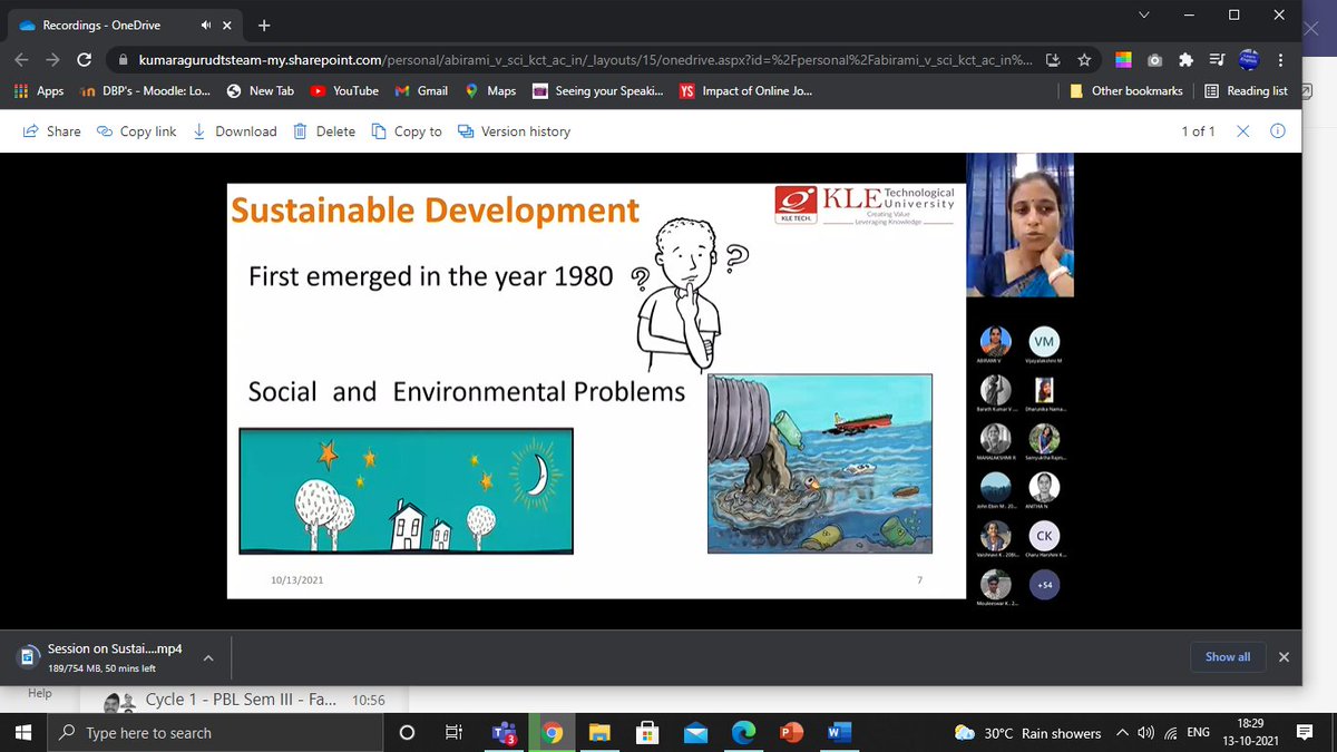 KCTOfficial's tweet photo. Ms. Radhika Amashi, Assistant Professor, Centre of Engineering Education Research at #KLETechUniversity, Hubballi delivered a session on “Sustainability in #Engineering” under the aegis of Scholastic Talk Series on 13 Oct 2021 which was well-received by the II year PBL learners. https://t.co/JpMvWyWauO