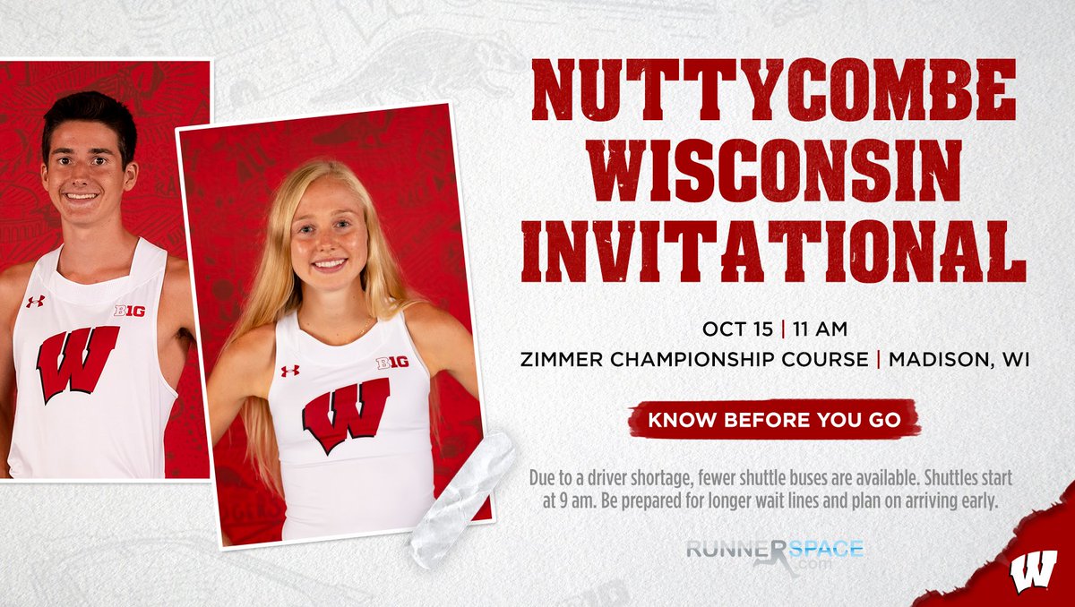 The Nuttycombe is almost here! Read up on everything you need to know before heading down to the Zimmer Championship Course. 

Men's preview: go.wisc.edu/j45qn1
Women's preview: go.wisc.edu/508p34