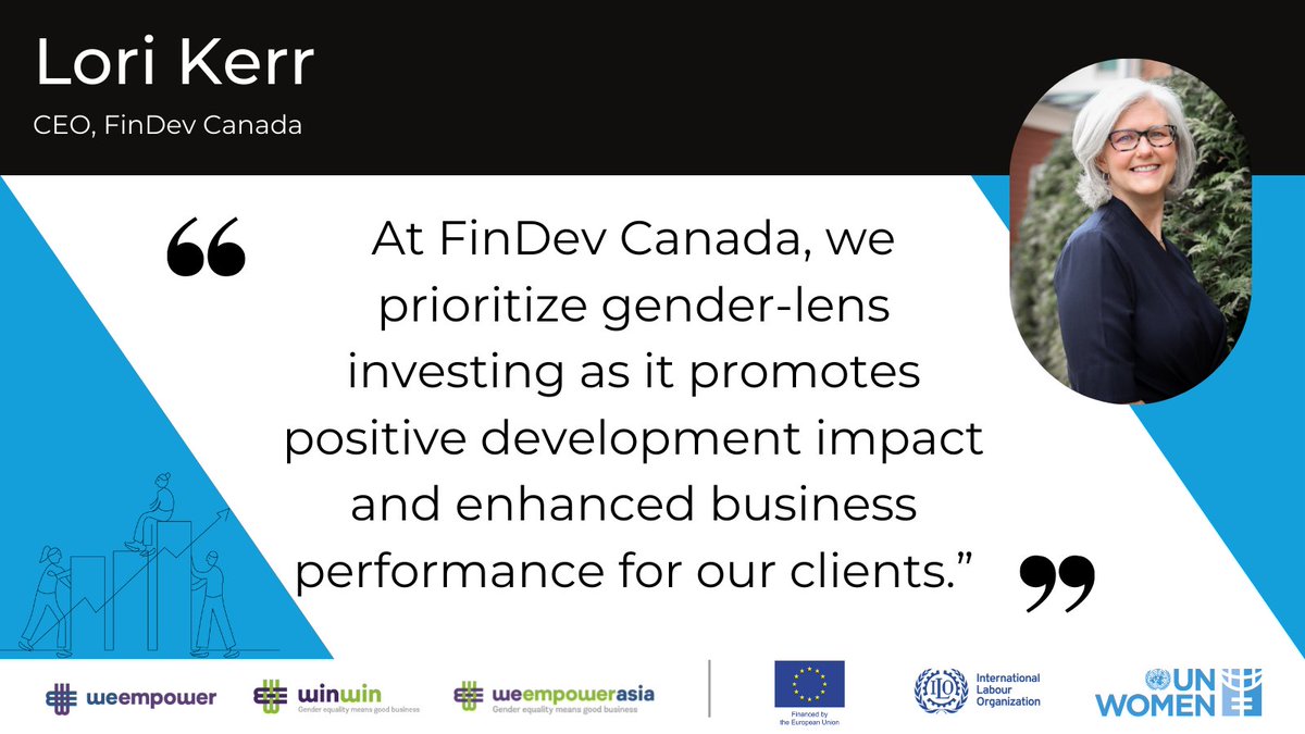 Thanks @FinDev_Canada for leading the way on gender-lens investment and for participating in this joint @EU_FPI @ILO @UN_Women event. More: unwo.men/7cvl50GrrSA #WeEmpower #WeEmpowerAsia #WinWin