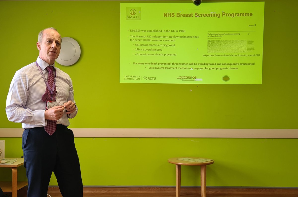 DrFionaTsang's tweet photo. Mr Giles Cunnick, Consultant Breast Surgeon discussing SMALL trial: surgery vs minimally invasive vacuum excision for small screen detected breast cancer, &amp; bringing this to #BucksBreastUnit shortly.

@BucksHealthcare
@StuartAMcI @CRCTU @ABSGBI #breastcancer #bcsm
#SMALLtrial https://t.co/iquCrX4x6U