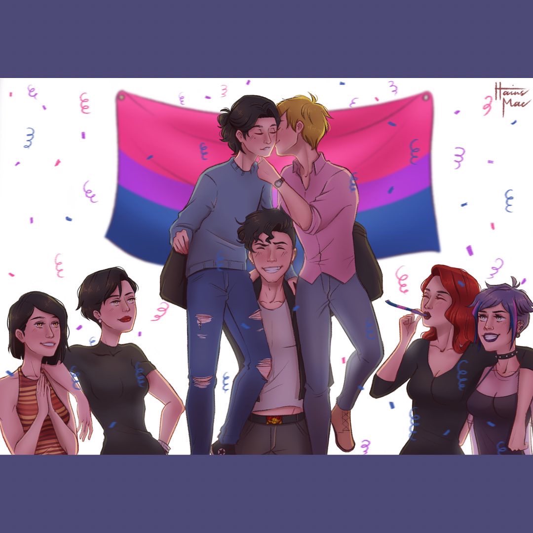Timmy’s coming out party 🎉 A commission from @germaricanmix over on Tumblr. I’m so happy for this boy! 🎉 🥳😌

#timdrake #bernarddowd #teentitans #dccomics