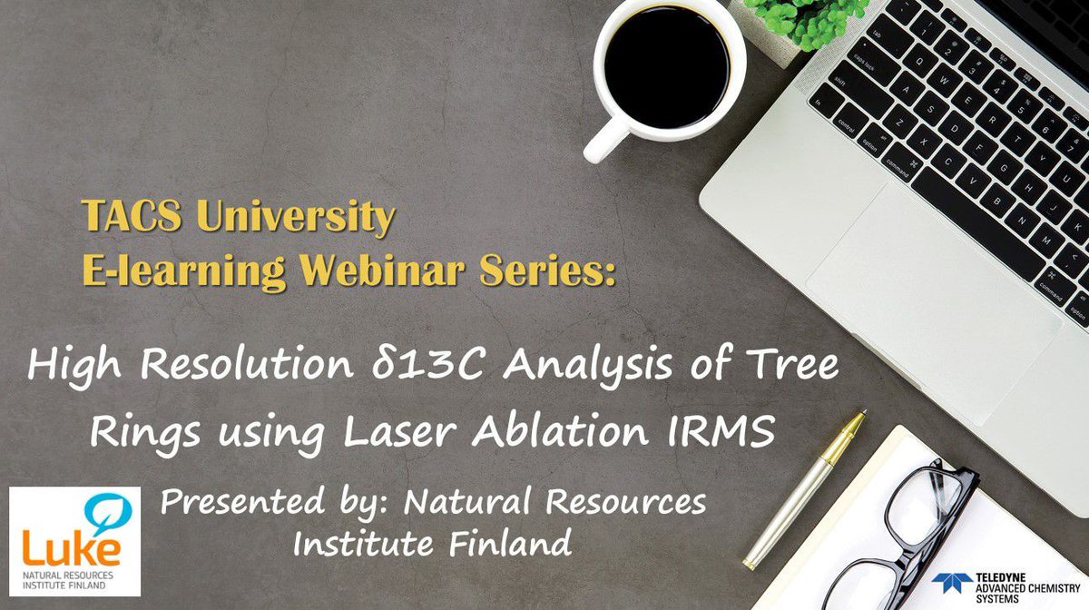 Interested in Dendrochronology? We invite you to attend the webinar 'High resolution δ13C analysis of tree rings using laser ablation IRMS' given by Dr. Katja Rinne-Garmston & Dr. Elina Sahlstedt on October 20th at 16:30 EEST.
Register buff.ly/3mRm7t2 #LaserAblation #IRMS