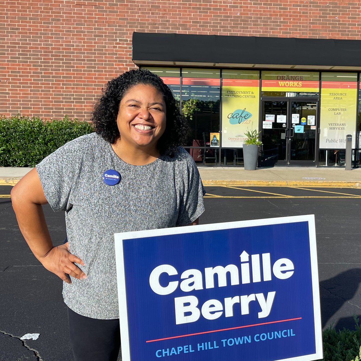 First day of voting! #votecamille4ch #localelections #earlyvoting #orangecountync #durhamcountync