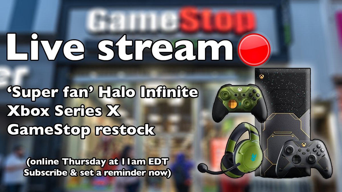 mattswider's tweet photo. ⚠️⚠️ PS5 restock update + Halo Xbox news: 

'Super fan' Halo Xbox Series X bundle live soon:
$550 Console+Game
$199 Controller
$169 Headset
Total $919.97
 
⚠️ALL Twitter resellers=scams

🔴Questions? I'm live streaming https://t.co/RT8AvCxfIj

🔗Store link https://t.co/OVcnhO99RF https://t.co/KF9FUiWYcu