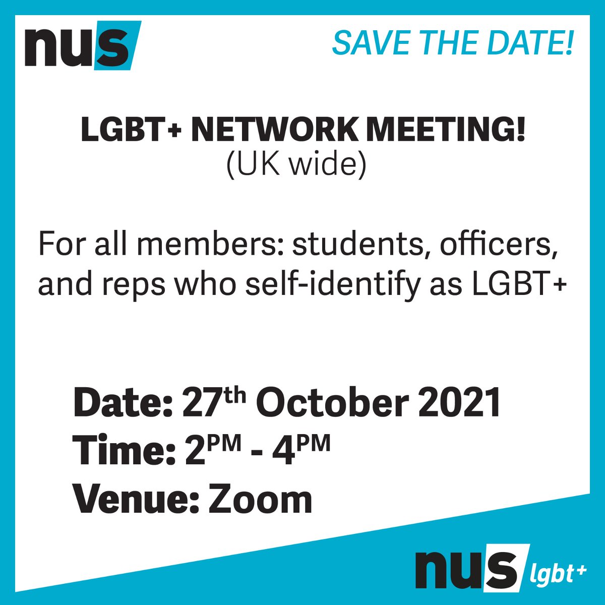 Sign-up now to the next liberation networking calls!

The Disabled Students Call will be on Wednesday 20th October, and the LGBT+ students call will be on Wednesday 27th October.

⬇️⬇️⬇️

r1.dotdigital-pages.com/p/5BGA-8Z1/tha…