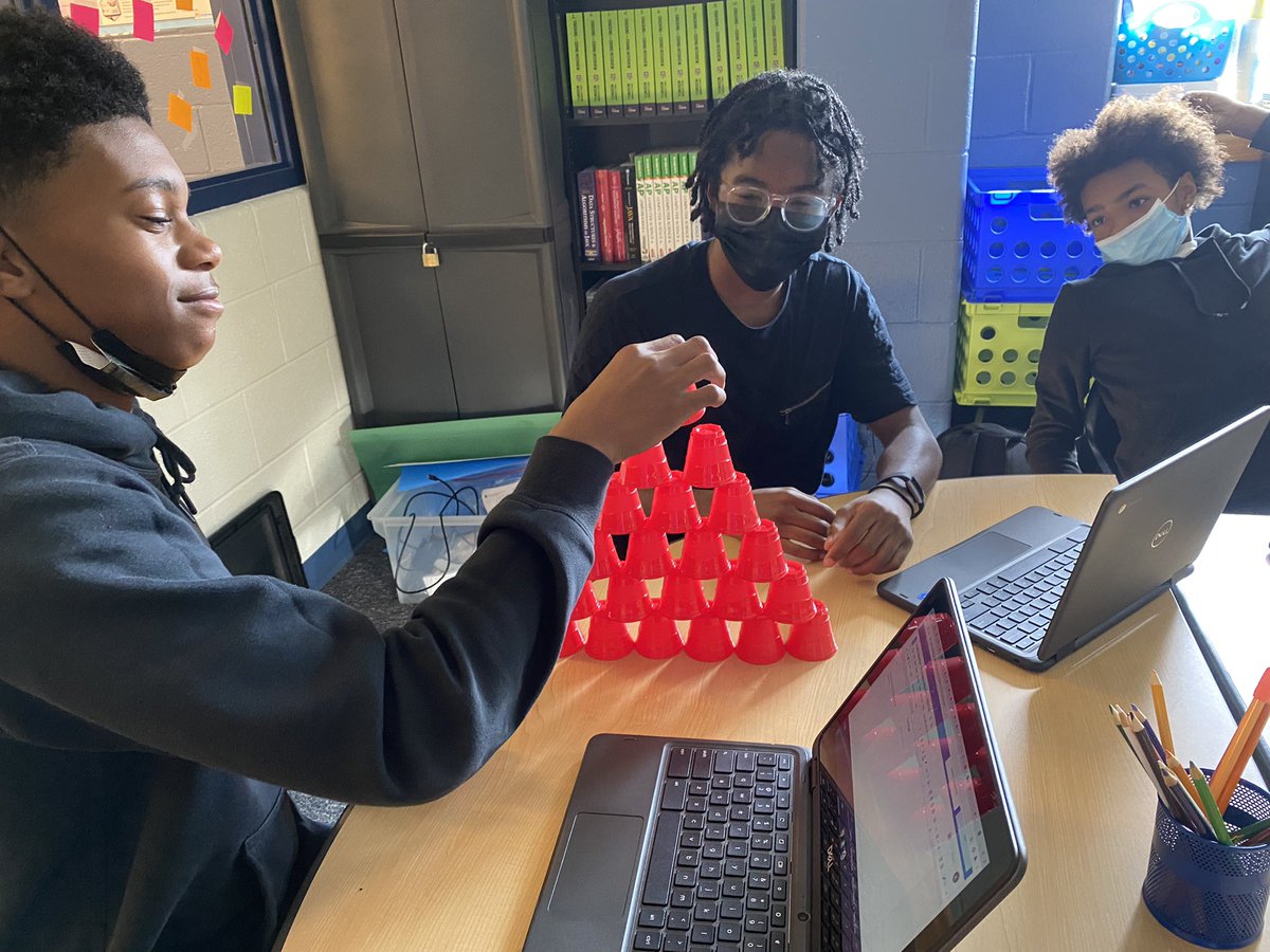 Freshmen rotation- students are learning with cups that coding is a step by step process. #Codingisfun #gohawks #nccvtworks <a href="/fhansonic/">Frank Hanson</a> <a href="/chadedaddy/">Daddy chade</a> <a href="/St_GeorgesTHS/">St. Georges THS</a>