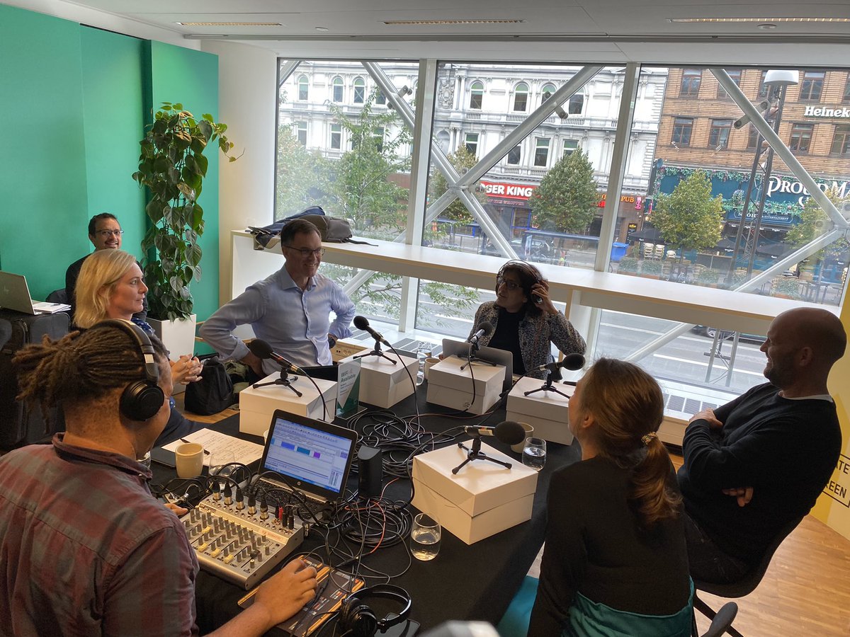 IngridReumert's tweet photo. Super inspiring morning spent with @bbcworldservice recording a podcast about the #GreenTransition in Denmark - it will air tomorrow!  @stateofgreendk @chr_ibsen  @hpmollgaard @helenehagel @concitoinfo https://t.co/wYxBQqs6Ml