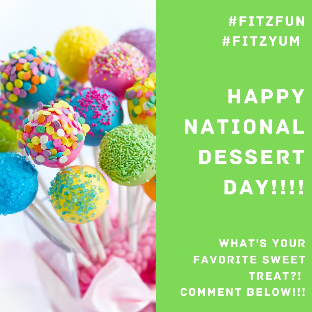 Happy National Dessert Day! What’s your favorite sweet treat?! Let us know in the comments! 🍬

#nationaldessertday #lovedessert #fitzyum #fitztunica #luckliveshere