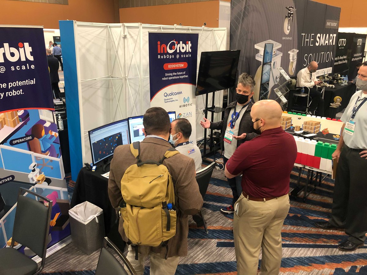 InOrbitAI's tweet photo. On the floor of the
#A3AMRLCon you can feel it. The message of #RobOps is being heard.

We're grateful for the friends, colleagues, and partners who share in our vision for a world where humans, robots and AI can work together. 

#Logistics #automation #robotics #robots https://t.co/T2bw6z1cQV