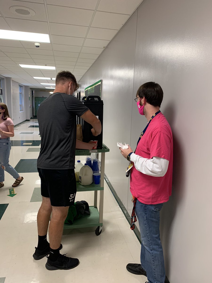 We treated our teachers and staff to coffee and doughnuts (Thanks Portsmouth Tim Hortons) this morning to show them how much we appreciate all that they do for us. They are always #GCOneForAll! We hope you all enjoyed the pre fall break pick me up. ☕️🍩