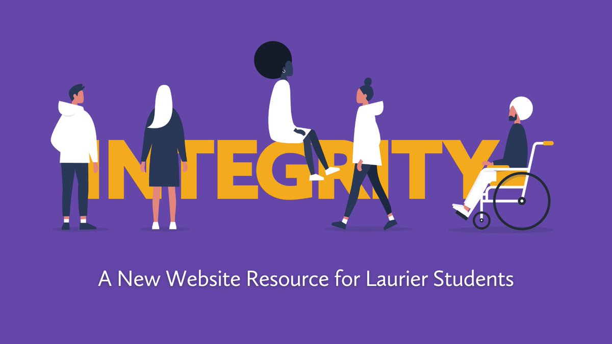 As Laurier students, your academic work is about creating and sharing knowledge.

This golden guide to academic integrity will take you through everything you need to know about acting with integrity during your studies at Laurier.

More: bit.ly/3gSqUbt