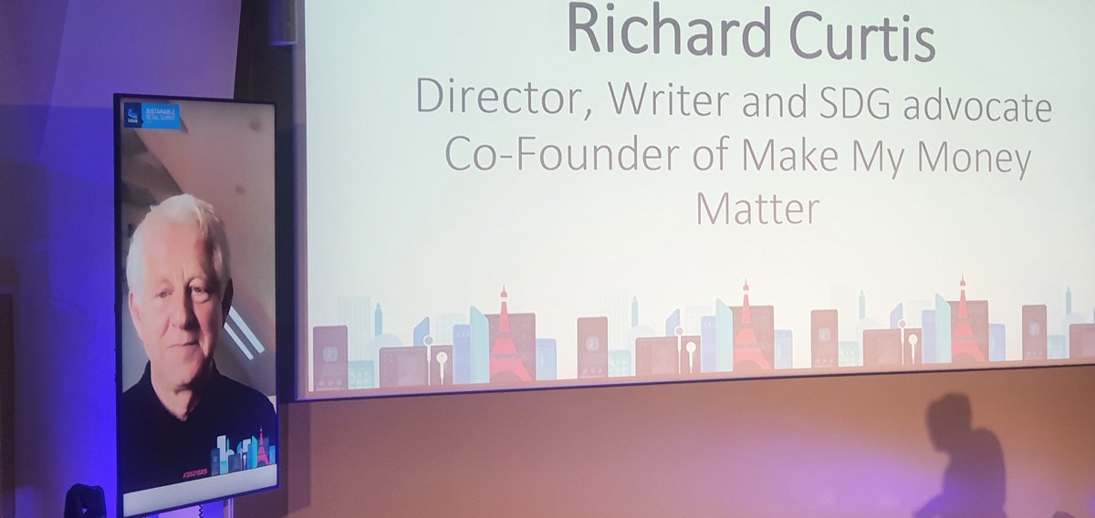 leegreen282's tweet photo. Not only is Richard Curtis and great writer and director, he's also a great speaker with a passion for #greenpensions #2021SRS @MMMoneyMatter https://t.co/tb9UPYBM4y