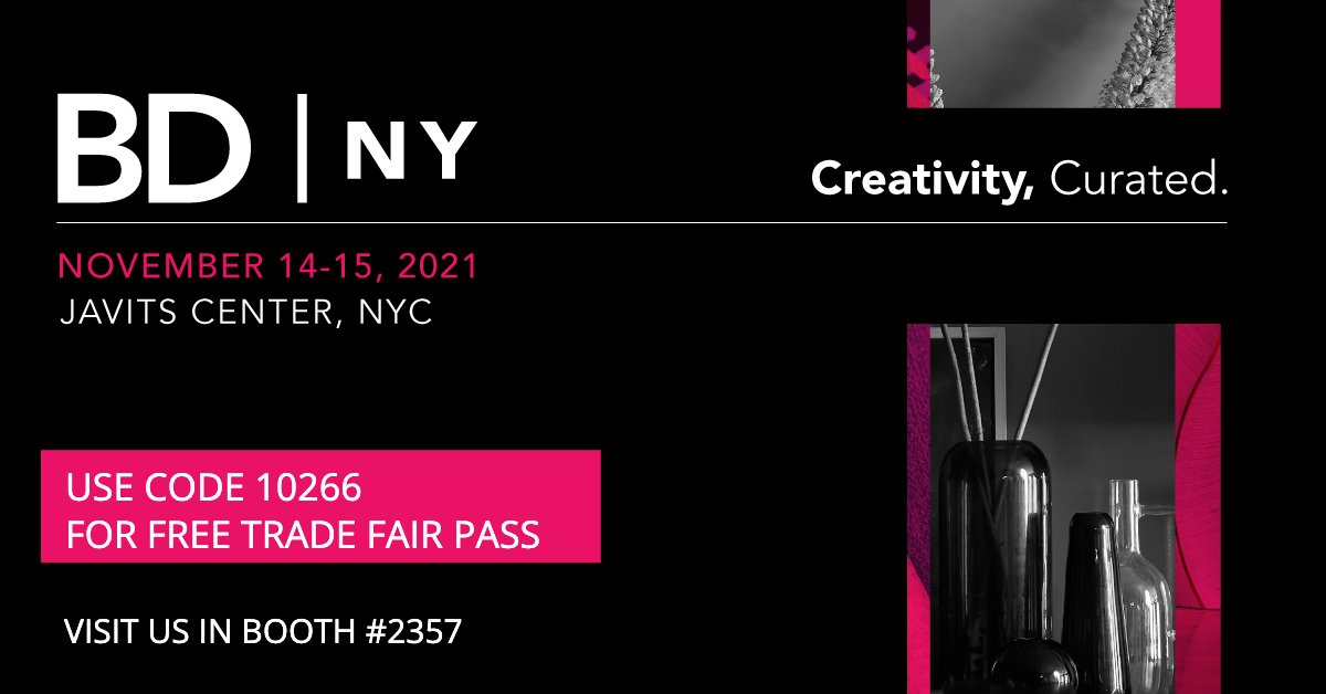 Use Promo Code 10266 for a complimentary Trade Fair Exhibition Pass at #BDNY21 and visit Room &amp; Board Business Interiors in booth #2357. Click to register today! nvyt.es/e952d2821c852e…