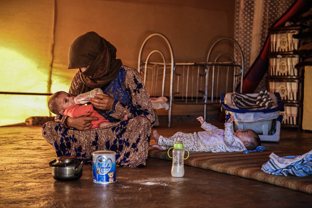 MarkCutts's tweet photo. #Syria: Winter is coming &amp; millions of displaced people in tents &amp; makeshift shelters are dreading the freezing weather ahead 

That includes people like Umm Taj &amp; her 3-month-old twins, who live in a camp in Idlib. More resources are urgently needed to assist people like this https://t.co/CLhU0DSmWv