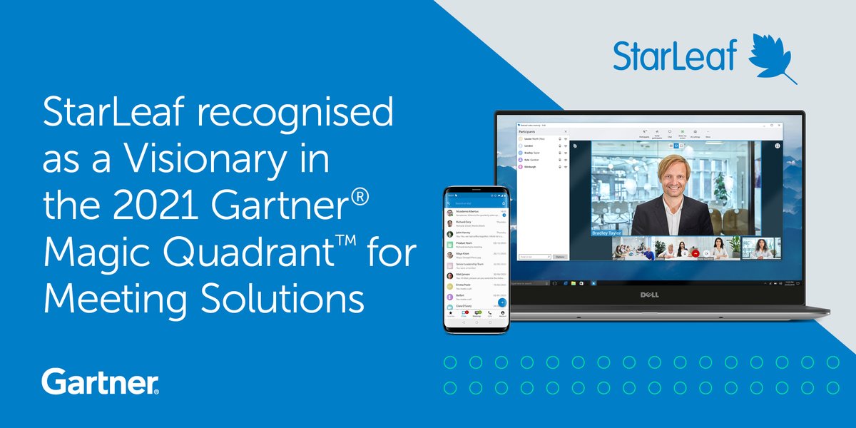 StarLeafCo's tweet image. We’re delighted to share the news that StarLeaf has been recognised as a Visionary in the 2021 @Gartner® Magic Quadrant™ for Meeting Solutions.

Read more: ow.ly/dbaG50GrtWC

#StarLeaf #VideoConferencing #GartnerMQ21 #Communications #MeetingSolutions