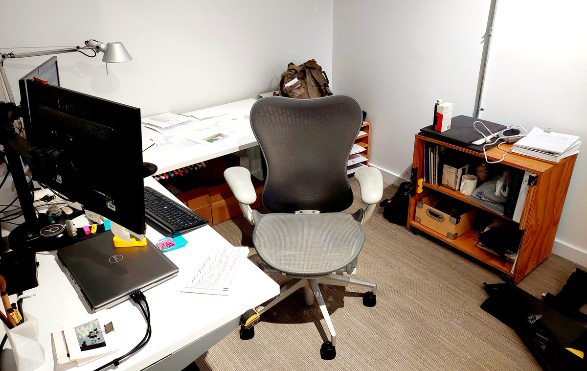 bdotstudio's tweet photo. The new desks from @OEfurniture are in and we can start organizing the boxes we have been working out of! #newoffice #moving #furniture #bdot #architecture https://t.co/gAjargvT3A