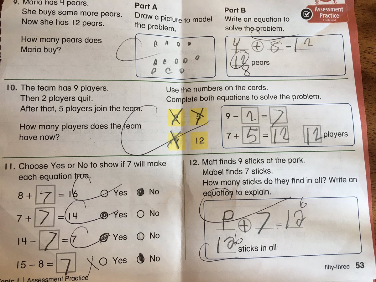 At times in my career I’ve heard variations of “Math is universal” and “ELs should be fine with math because it’s numbers.” This is my second grader’s first math assessment of the year. I can’t help but notice that it’s also a reading and English language test as well.