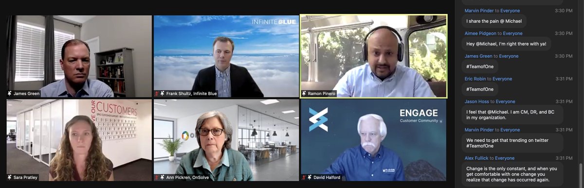 drjournal's tweet image. Several attendees of #DRJFall 2021 are a #TeamofOne • Networking with other #BCDR professionals is more important than ever. #resilience