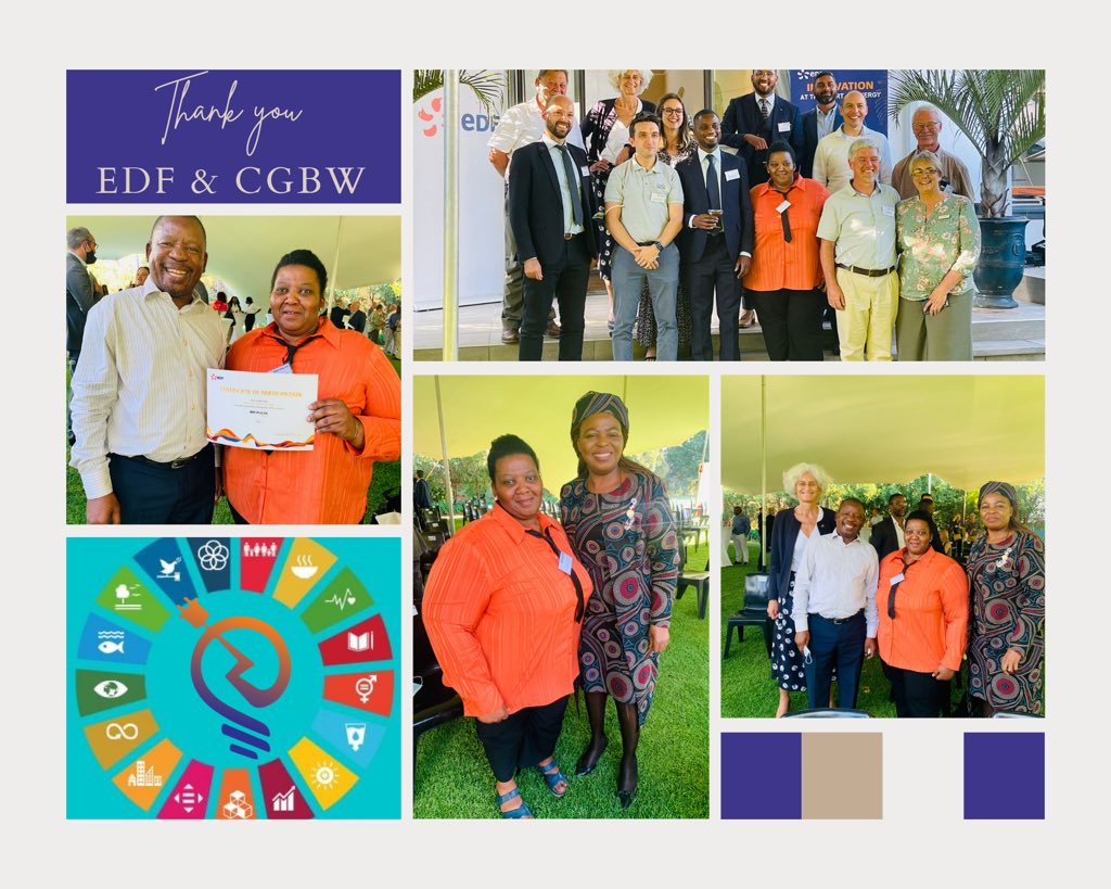 <a href="/CircleofGlobal1/">Circle of Global Business Women</a> Thank you to President Sindi for encouraging me to apply for the Électricité de France Pulse Africa competition. We have managed to reach the top 8 in Southern Africa, I’m grateful for the world that opens up to the only disabled black female company #energy