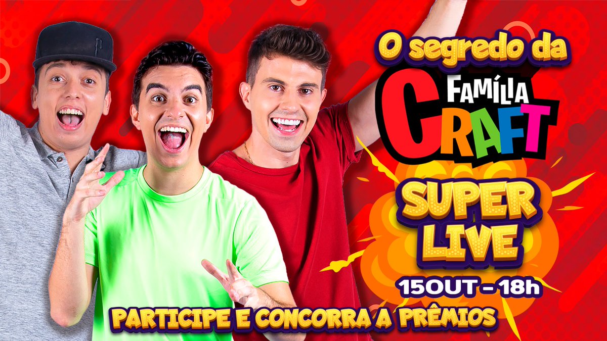 thecreepersbr's tweet photo. CONTO COM O RT DE VOCES! ♥ Sexta agora, dia 15 de outubro, eu, o BaixaMemoria e o Cronos vamos fazer uma mega LIVE , às 18h00, para contar esse segredo pra vcs. E tem mais: vai ter prêmio surpresa para quem estiver assistindo! Te espero na LIVE! ♥ https://t.co/GFxzbvCR2S