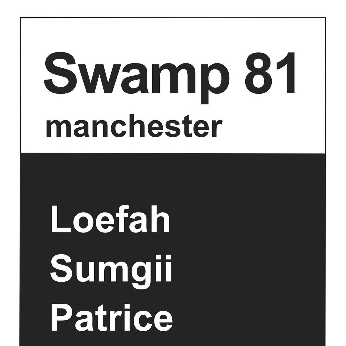 MANCHESTER WITH THE FAM ….
<a href="/SWAMP81/">SWAMP 81</a> <a href="/loefah/">LOEFAH</a> <a href="/Patrice_DJ/">Patrice</a> and more tba ..