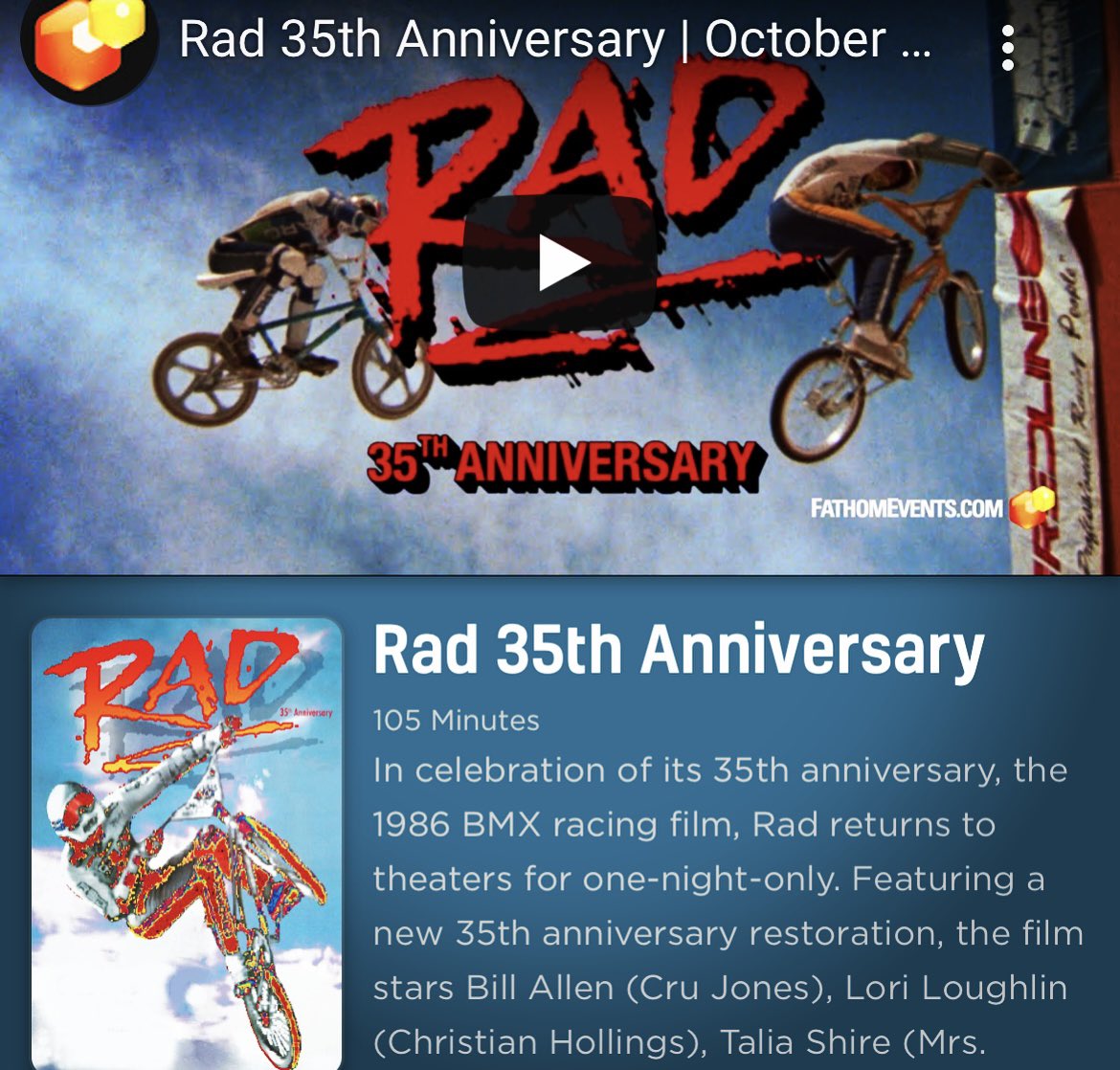 gwoodEDU's tweet photo. Perhaps the greatest film of all time in theaters for one night only
#enrichmentcredit
#rad #radracing #helltrack https://t.co/2W6aUht9c7