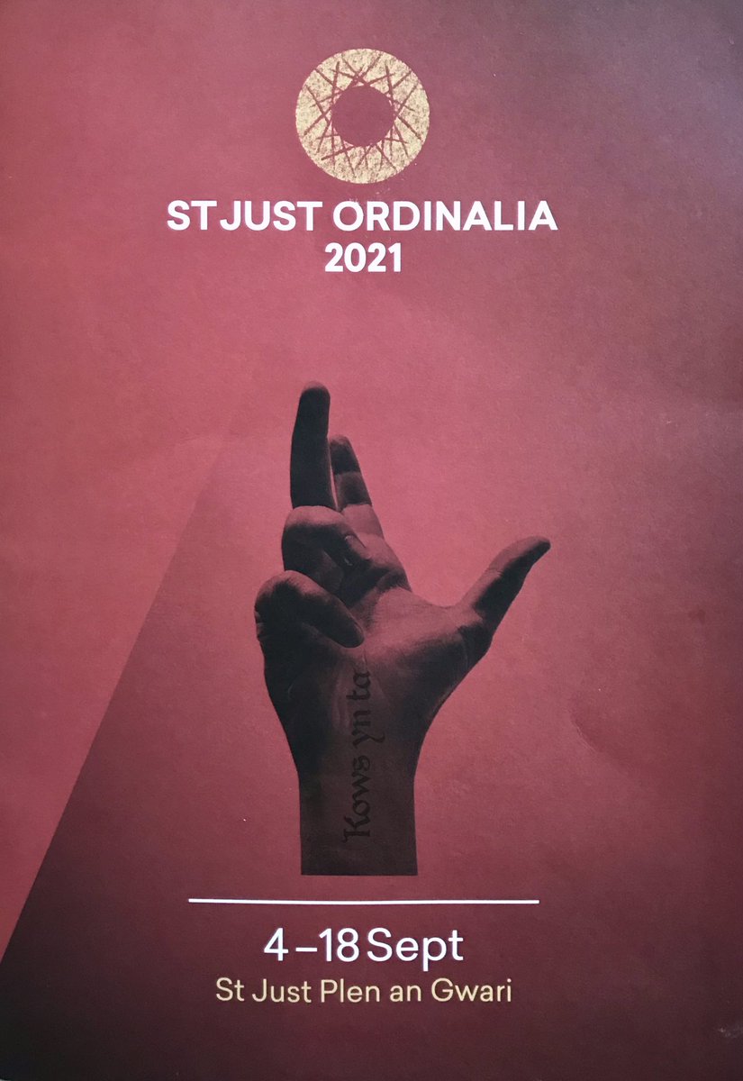 symonsweet's tweet image. From the St Just Ordinalia 2021 programme…theatre expressions in Cornish  #Cornish #Theatre #cornishlanguage #Cornwall #Kernow