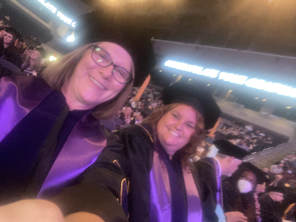 #gcugrad so excited to be at GCU graduation. Drs. Carol and Teri in the house!!