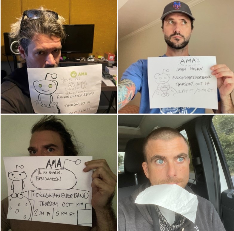 TBSOfficial's tweet photo. Hello please join #FuckinWhatever today over at https://t.co/StQNaImdE0 for an AMA - ask us anything! You will also get to check out a new remix of TRASH! 2pm PT / 5pm ET.
@AdamDamnLazzara @AnthonyGreen @JohnNolanMusic + Benjamin https://t.co/shvGeTv9aB