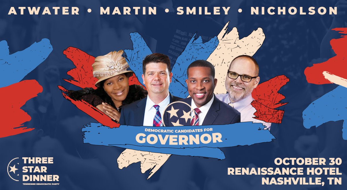 tndp's tweet photo. Do you have a favorite in the race for Governor next year? Join us at this year’s #ThreeStarDinner on October 30th to cast your vote in a straw poll for the candidate of your choice!
Get your tickets here 👉 https://t.co/59CnX6UWag https://t.co/6dS6m07J2g