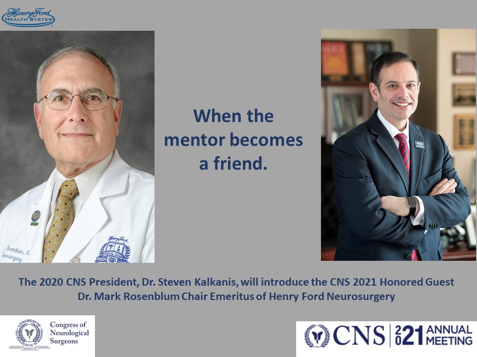 HenryFordNeuro's tweet photo. #CNS2021 You don't want to miss the Honored Guest Luncheon today at 12:15–1:45 pm - Our Non-Surgical Responsibilities to Brain Tumor Patients – The “Stuff” that Makes a Huge Difference to Them and Your Practice @SteveKalkanisMD @HenryFordNews @NSTumorSection @CNS_Update https://t.co/9opduMzf9u