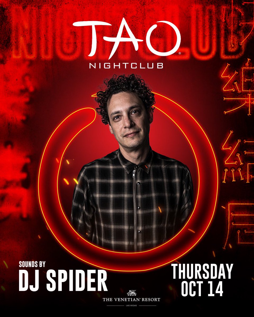deejayspider's tweet image. Big tings on a Thursday 🕷🔊

Vegas Tonight!! 

@taolasvegas