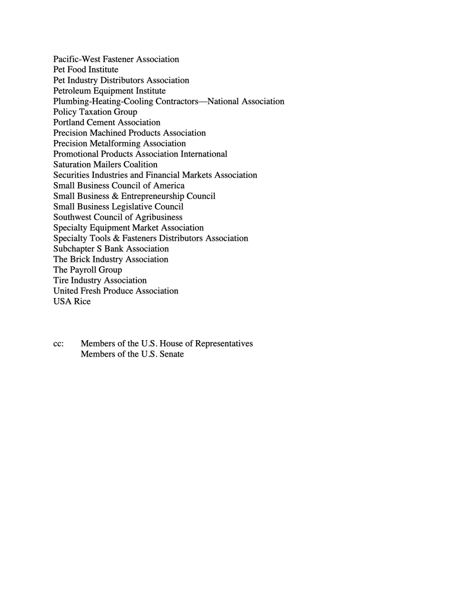 ConsumerBankers's tweet photo. NEW — 100+ leading business &amp; financial groups wrote to @SenSchumer, @LeaderMcConnell, @SpeakerPelosi &amp; @GOPLeader reaffirming their opposition to a Treasury proposal that would give the IRS sight into almost every American and small business account at a financial institution. https://t.co/psvb5qPE8I
