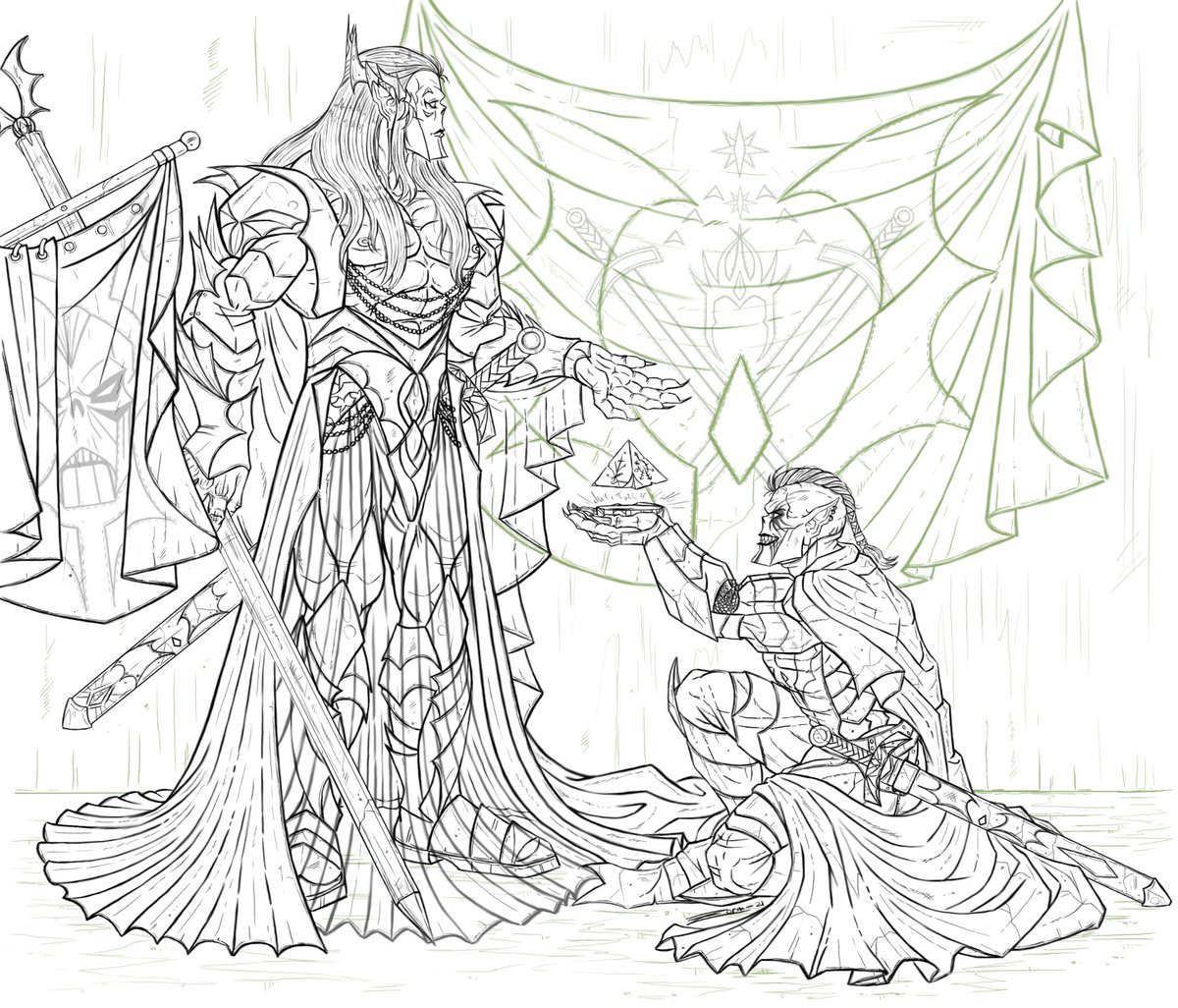 kuurankaiho's tweet photo. Repost with fixes/detail, for #entrapdakpositivitymonth (#spacebat appreciation). Original: #entrapdak fanfic illustration with a younger high officer #Hordak in #HordePrime's service before his exile. #MastersoftheUniverse inspired. #spop #SheraandthePrincessesofPower #motu https://t.co/a334ZdOpxh