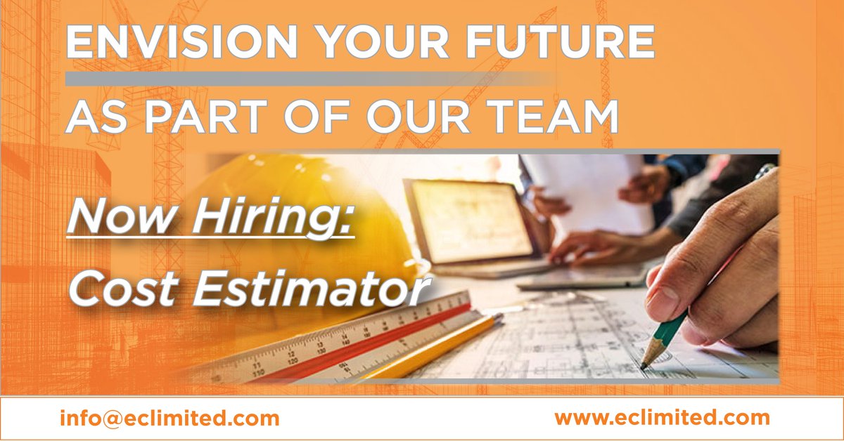 Envision is #hiring a #CostEstimator for an opening in our Philadelphia office. We invite you to be part of our growth. 

Click here to apply: eclimited.com/career/cost-es…
 
#thepowerofpartnership #costestimating #phillyjobs #constructionmanagement #programmanagement  #nowhiring