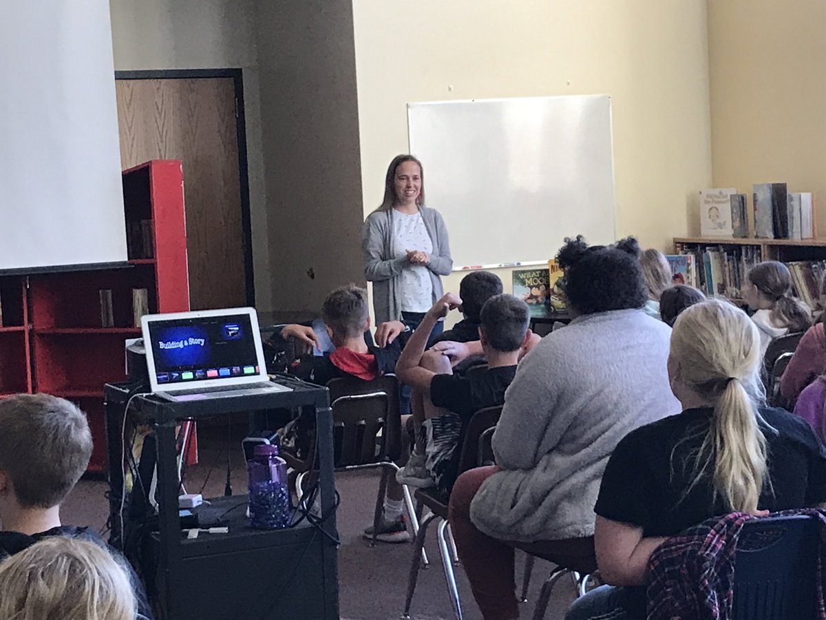 NBCTigersLib's tweet photo. A great day at North Bend Central Elementary with author Rebecca J Gomez. https://t.co/qEToxhi3J0