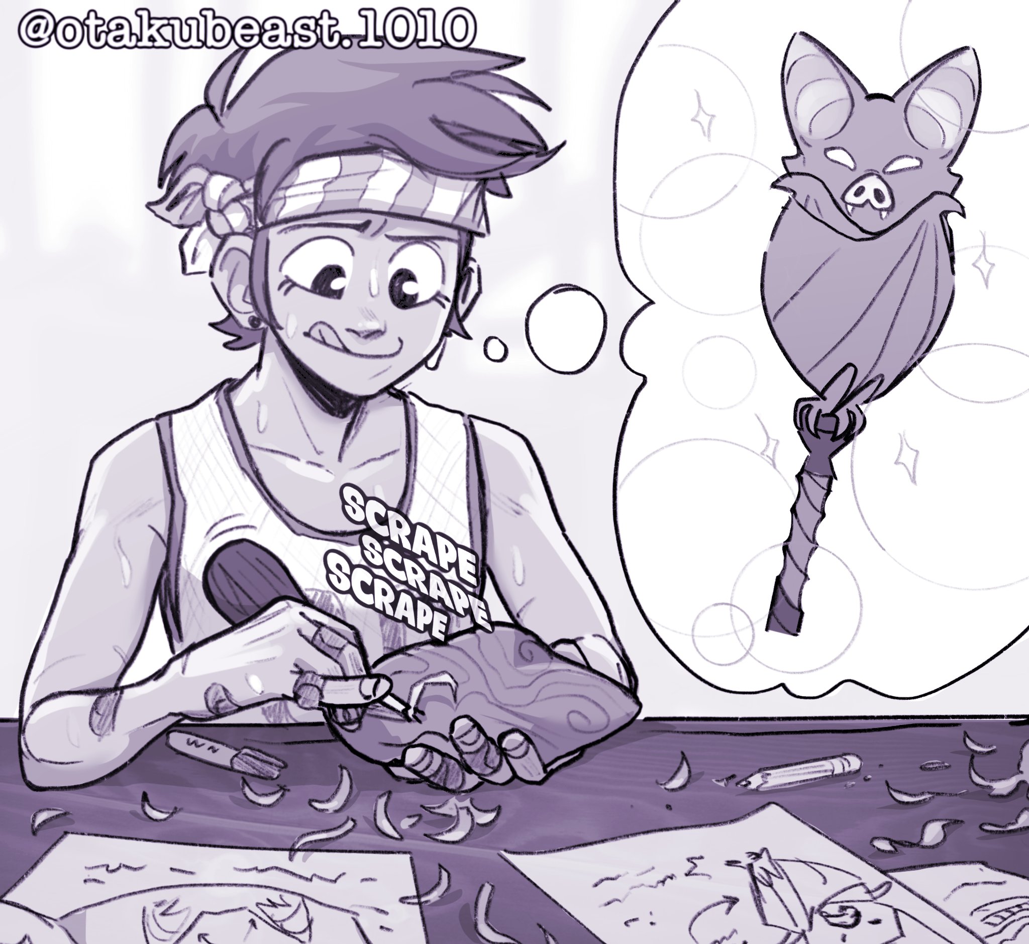 Otakubeast1010 on Twitter "Luz carving her Palisman . . I love how we