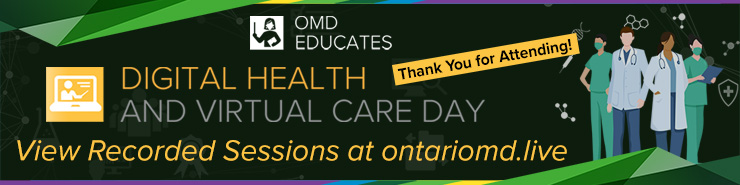 OMD CMO <a href="/doctorchandi/">Chandi Chandrasena MD, CCFP, FCFP</a> reflects on what was a successful and inspiring Digital Health and Virtual Care day! #omdvirtual #dhvc2021 <a href="/OntariosDoctors/">Ontario Medical Association</a> ontariomd.blog/2021/10/14/dig…