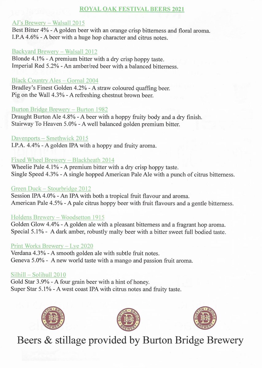 _royaloak's tweet image. Exciting Announcement from @_royaloak one of #CAMRA Golden Award winning pubs. This weekend we open our doors to our annual #beerfestival  featuring #beers from the West Midlands. @NottmCAMRAYM @DerbyCAMRA @AmberValleyCamr @EVCAMRA #ockbrook #borrowash #spondon @CAMRA_Official