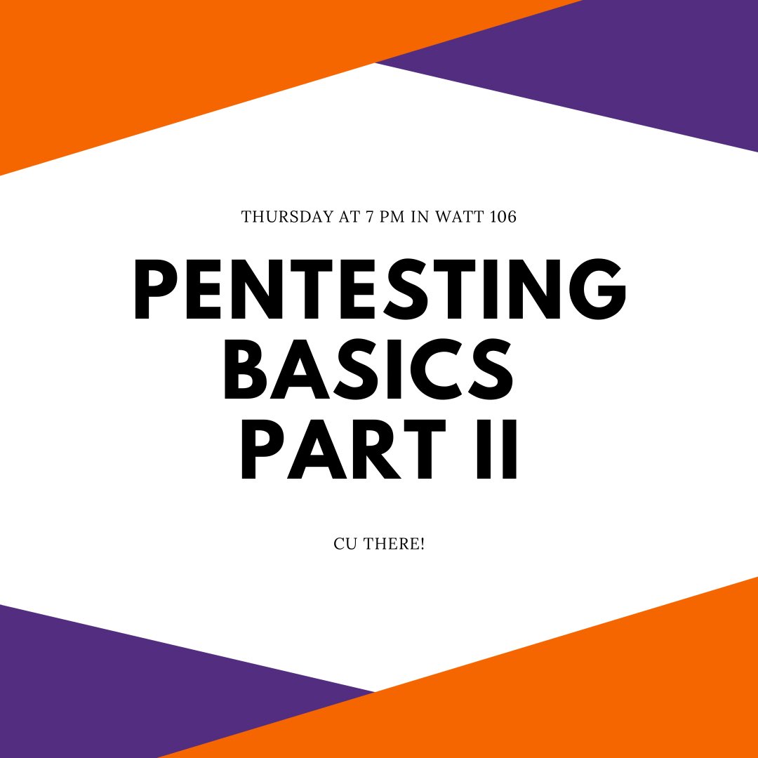 CU_Cyber's tweet image. Don’t forget to come out to Watt 106 tonight for our weekly meeting!