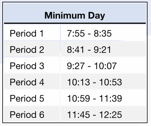 📢I know it's early to start thinking about tomorrow's half day schedule, but >>>